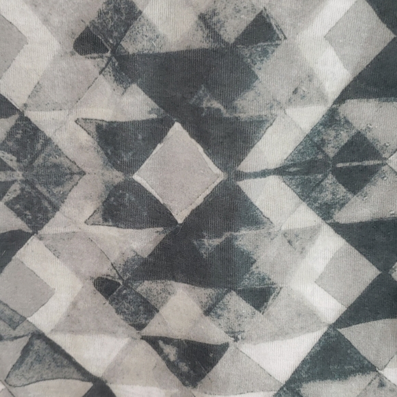 PRANA white geometrical pattern short sleeve top - Picture 4 of 6